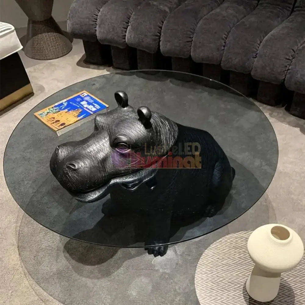 Masa Decorativa Moderna Hippo Savannah MASA DECORATIVA / NEAGRA / 100CM decorative table