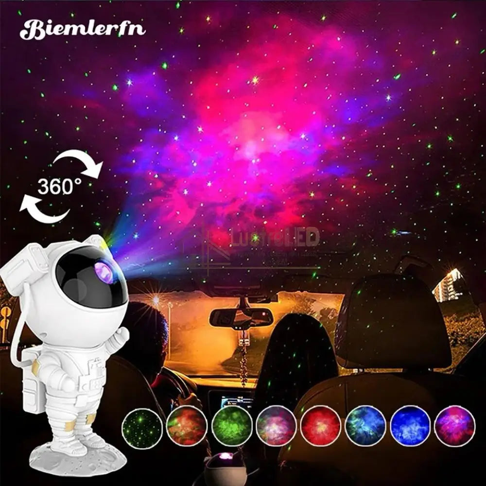 Mini Astronaut Cu Telecomanda Proiectie Galaxie Nebuloasa Table Light