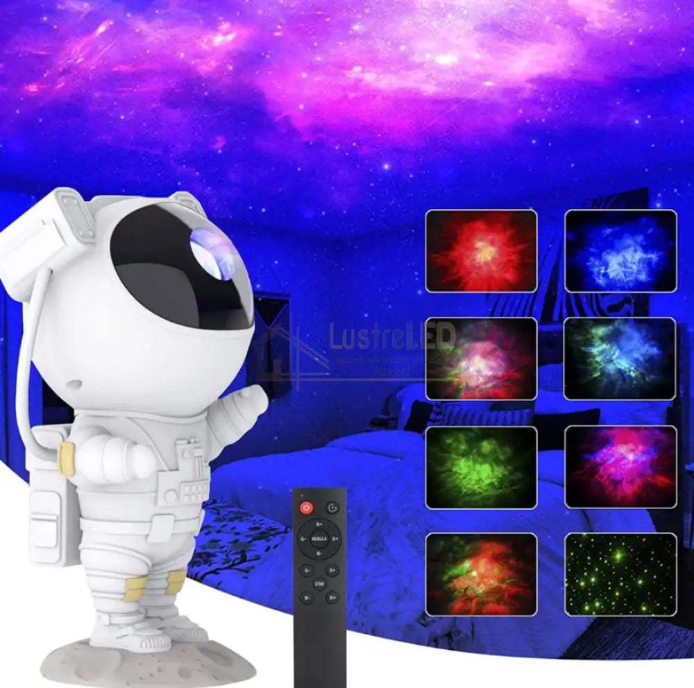 Mini Astronaut Cu Telecomanda Proiectie Galaxie Nebuloasa Table Light