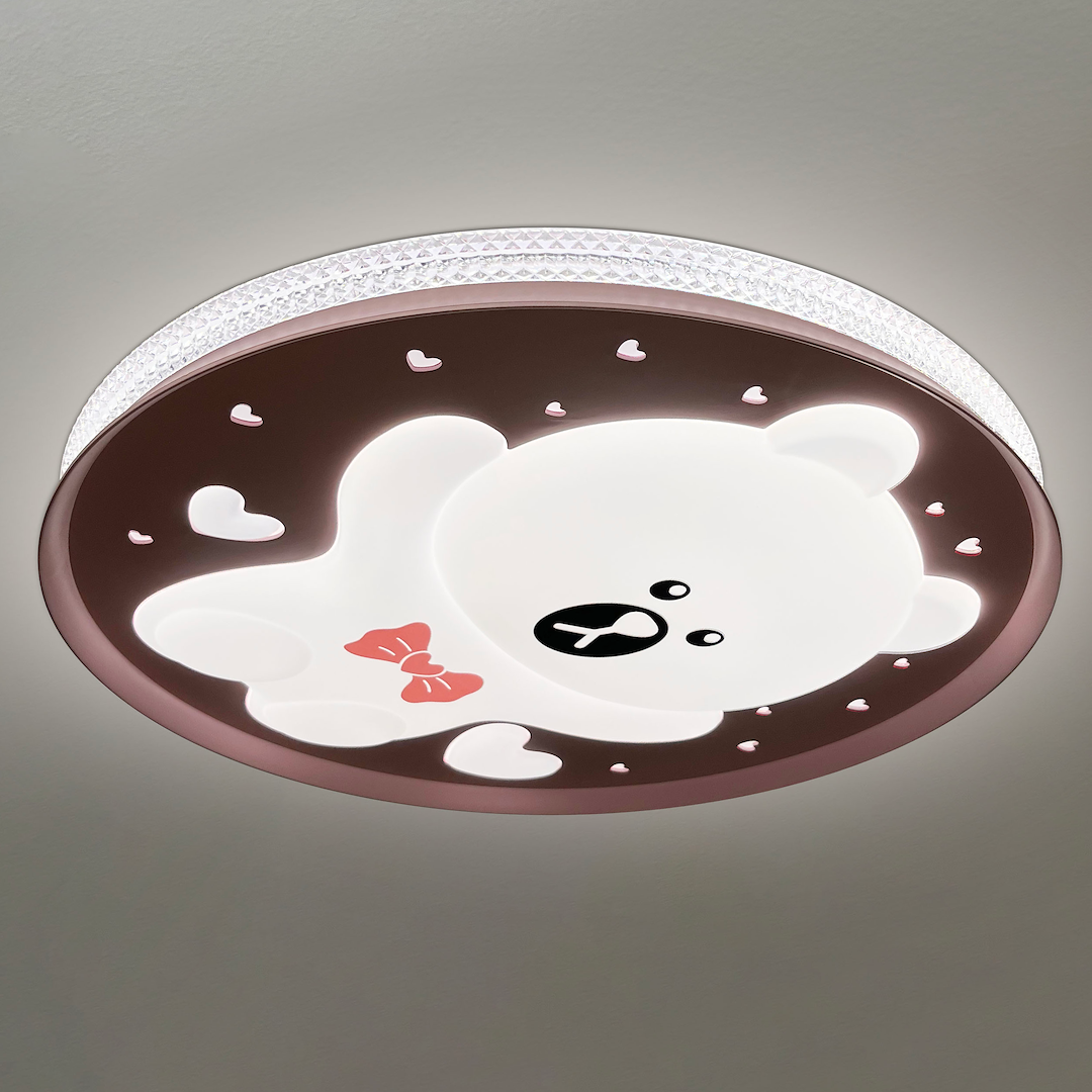Lustra LED Bear Pink Premium Ø49CM Echivalent 350W
