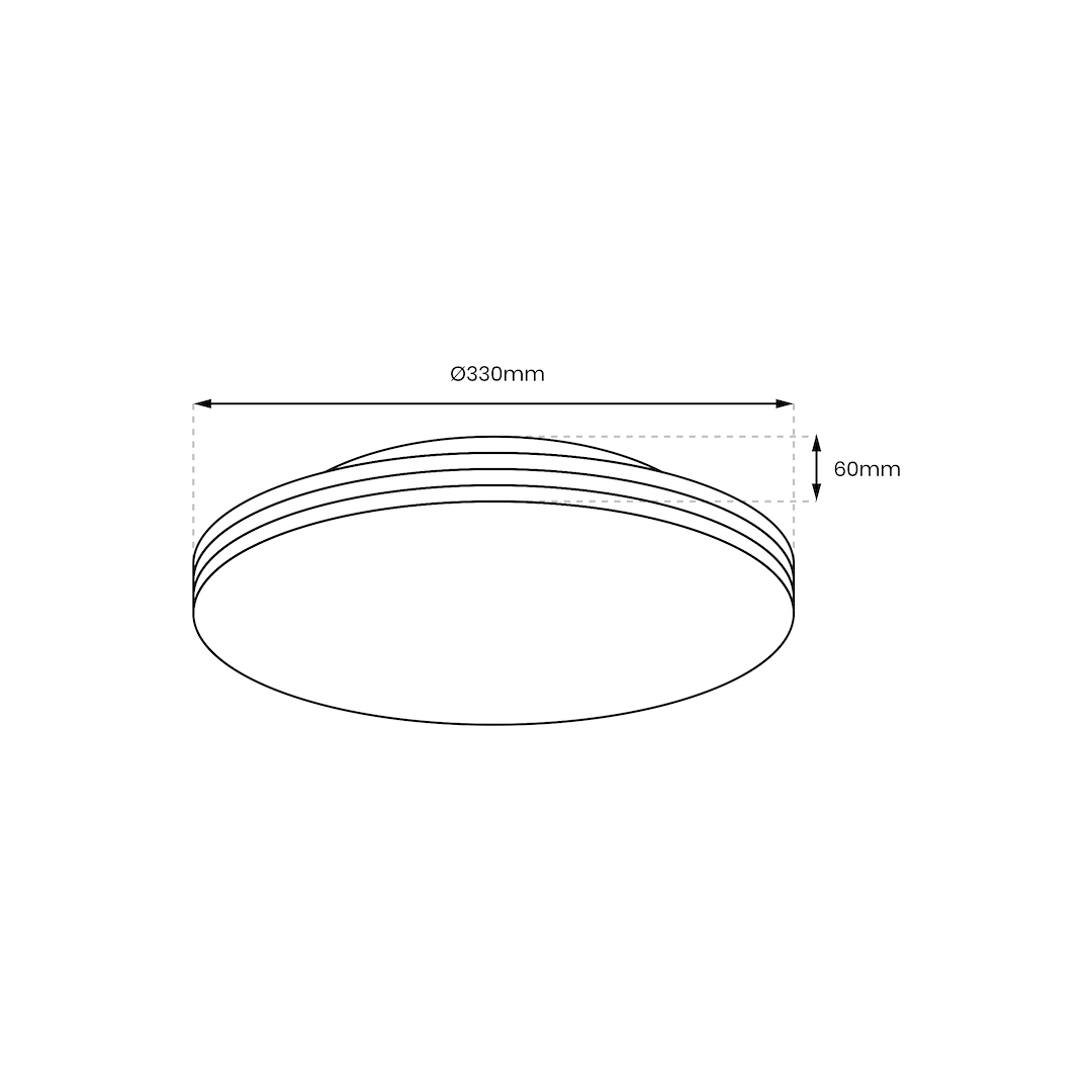 Plafonieră LED Bever Rotunda White Premium IP44