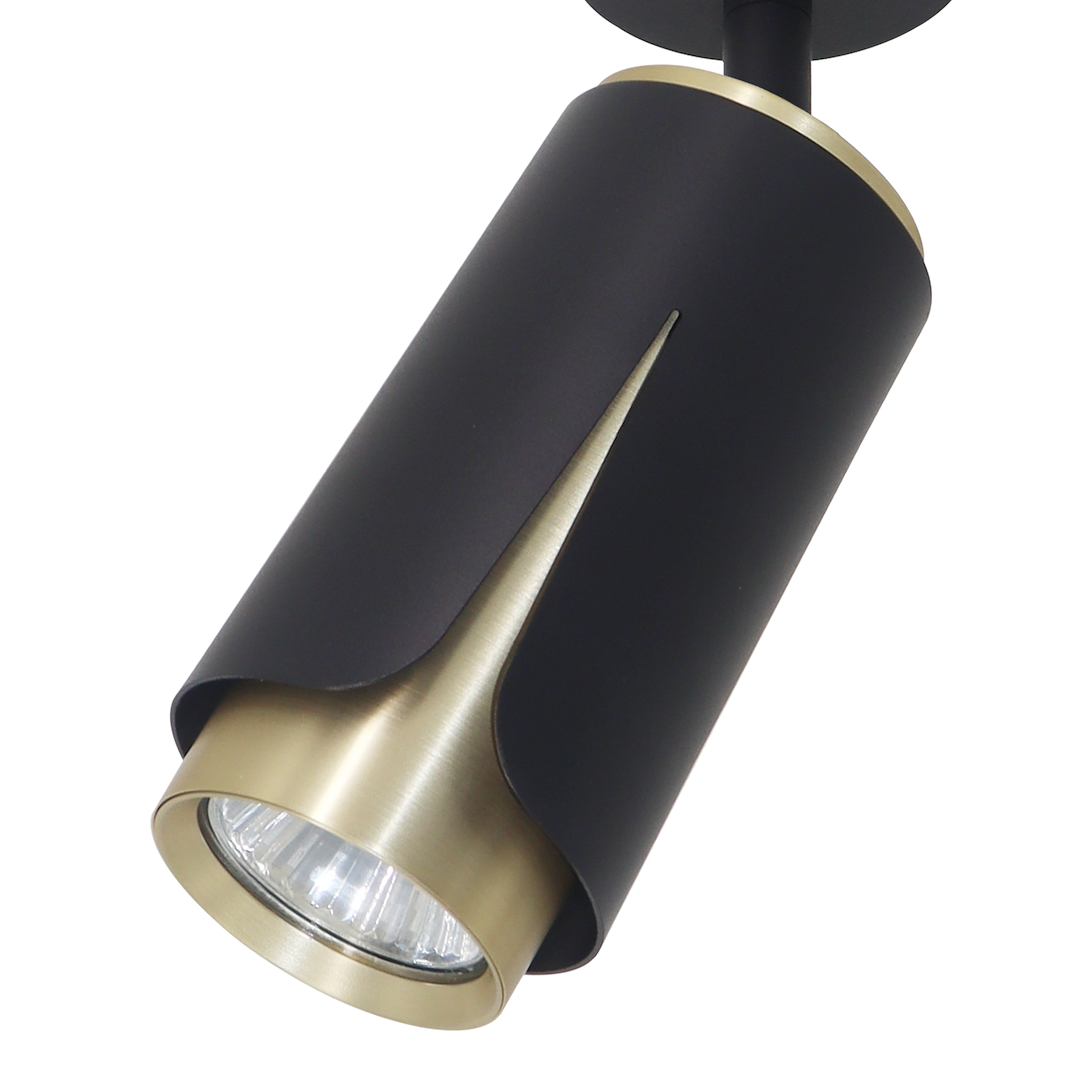 Aplica Flower Black & Gold Premium cu Spot Reglabil