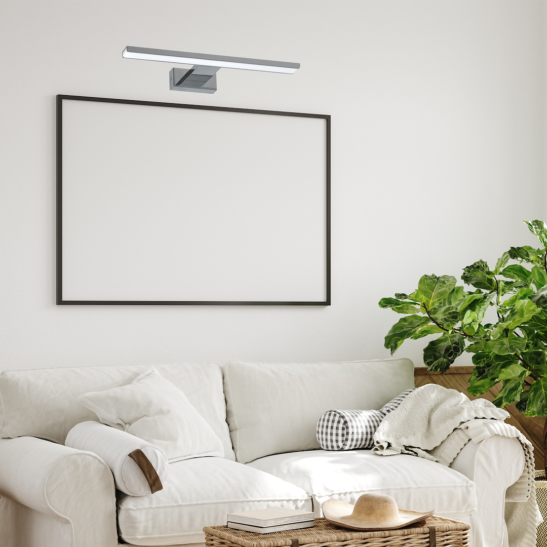 Aplica LED Perete Shine Silver Premium IP44