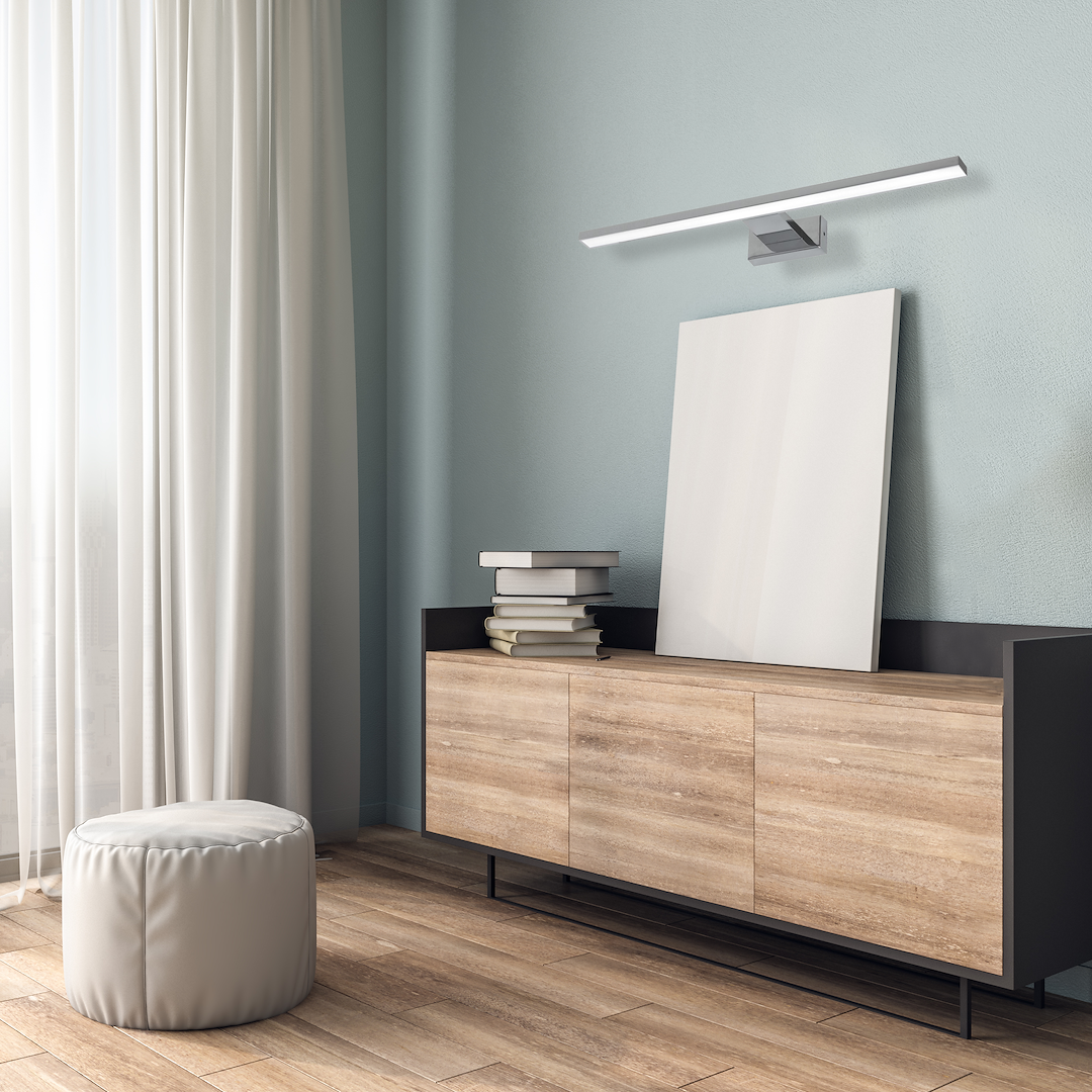 Aplica LED Perete Shine Silver Premium IP44 30CM