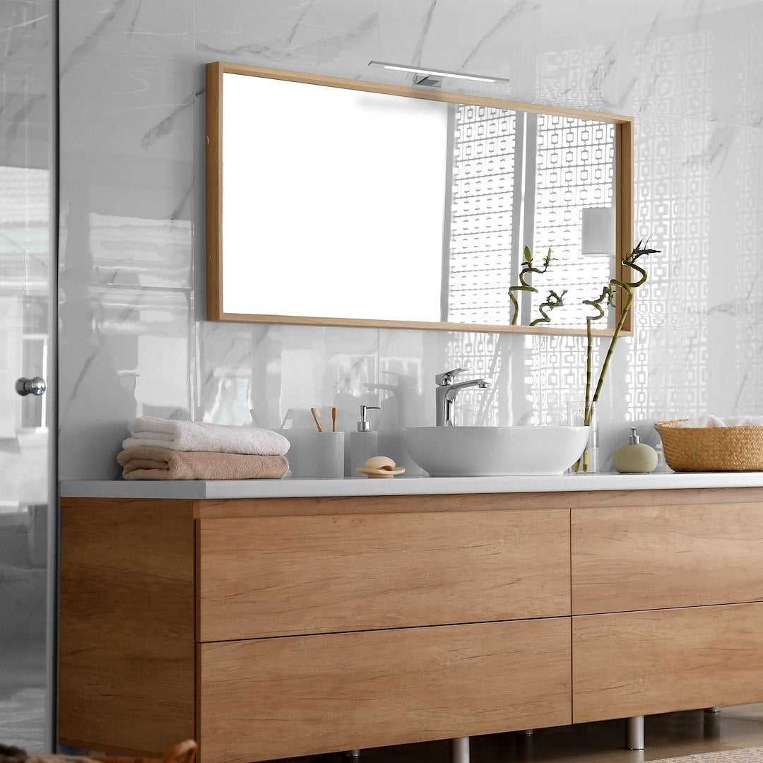 Aplica LED Perete Shine Silver Premium IP44 40CM