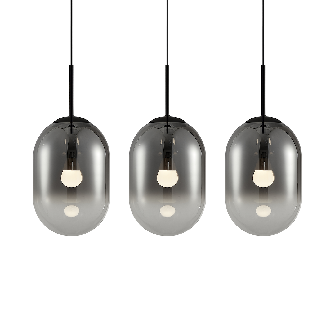Lustra Suspendata Alias Black Line Premium Abajur 3xE14