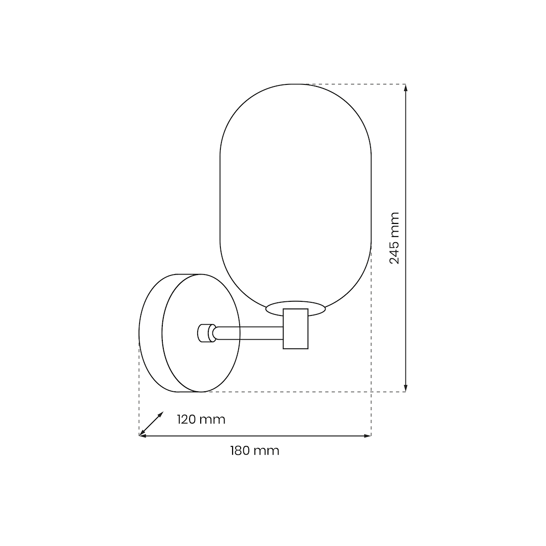 Aplica Perete Alias Black Premium 1xG9