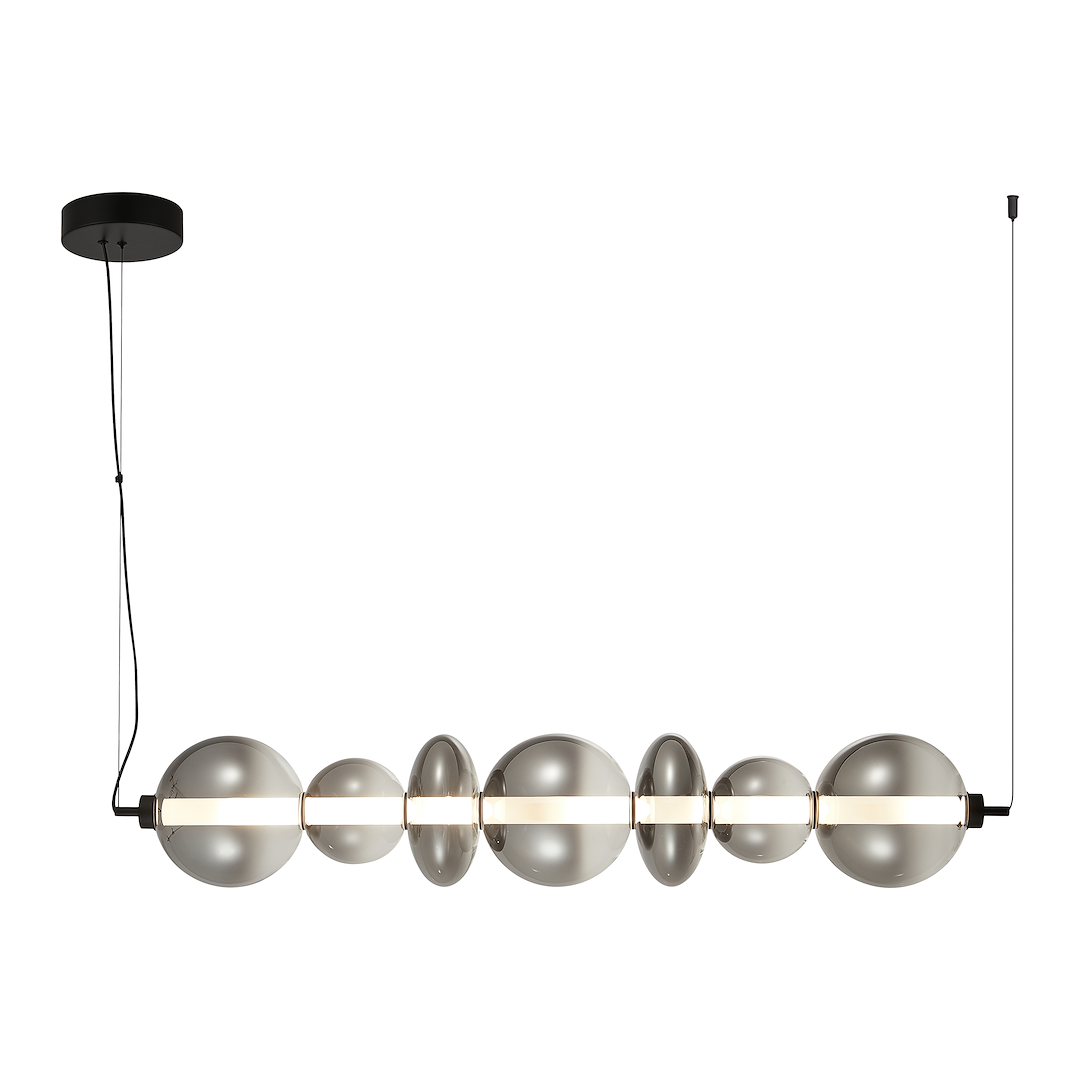 Lustra LED Suspendata Daphne Black Premium Echivalent 500W