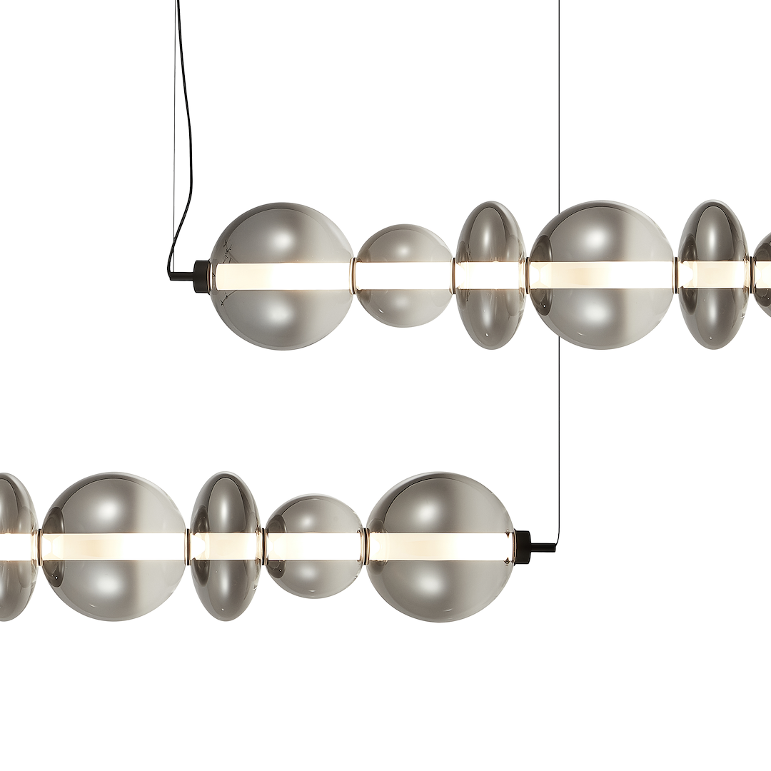 Lustra LED Suspendata Daphne Black Premium Echivalent 500W