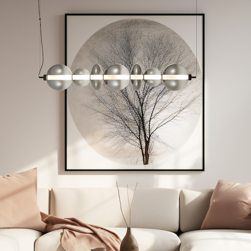 Lustra LED Suspendata Daphne Black Premium Echivalent 500W