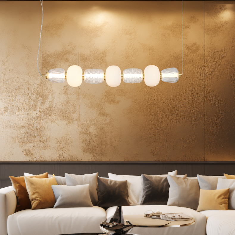 Lustra LED Suspendata Caro Gold Premium Echivalent 500W