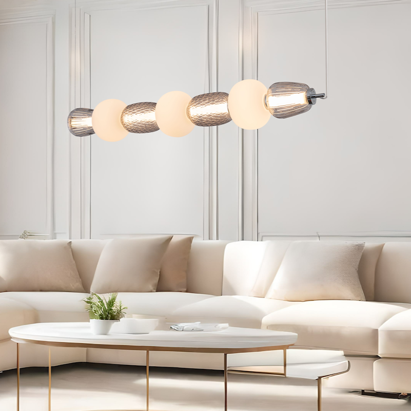 Lustra LED Suspendata Caro Silver Premium Echivalent 500W