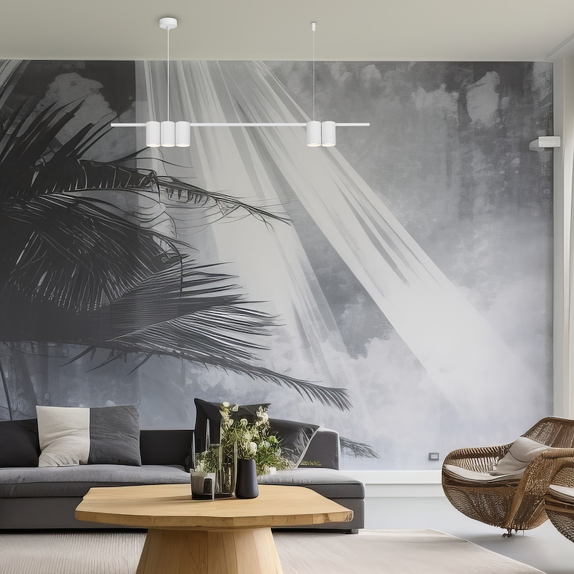 Lustra Suspendata cu 5 Spoturi Genesis White 100CM