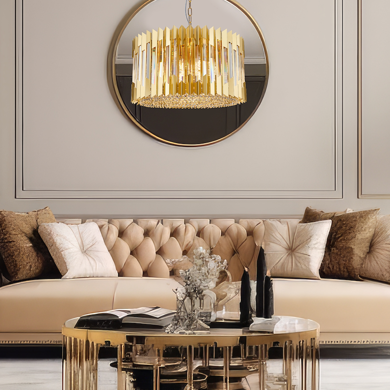 Candelabru Cristal Maxi RITZ Gold Premium ⌀54CM