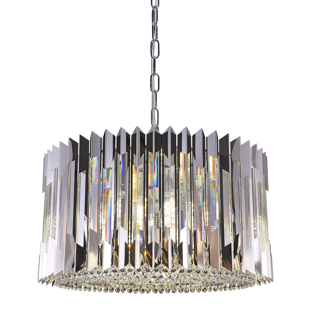 Candelabru Cristal Maxi RITZ Silver Premium ⌀54CM