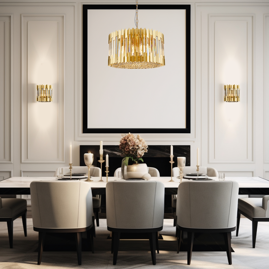 Aplica Cristal Ritz Gold Premium 2xE14