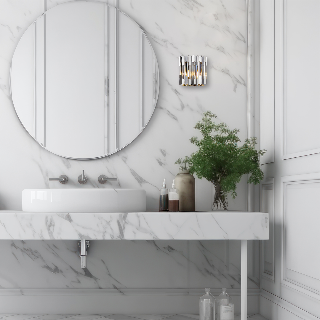 Aplica Cristal Ritz Silver Premium 2xE14