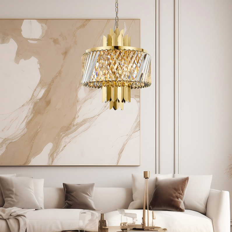 Candelabru Cristal Mini Margot Gold Premium ⌀43CM