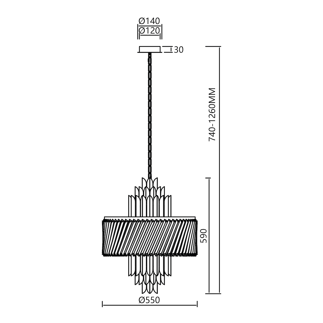 Candelabru Cristal Maxi Margot Silver Premium ⌀55CM