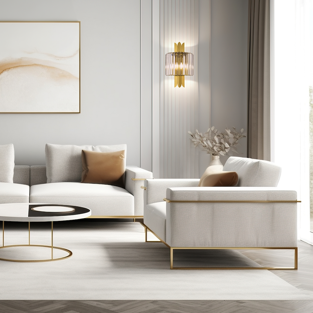 Aplica Cristal Margot Gold Premium 2xE14