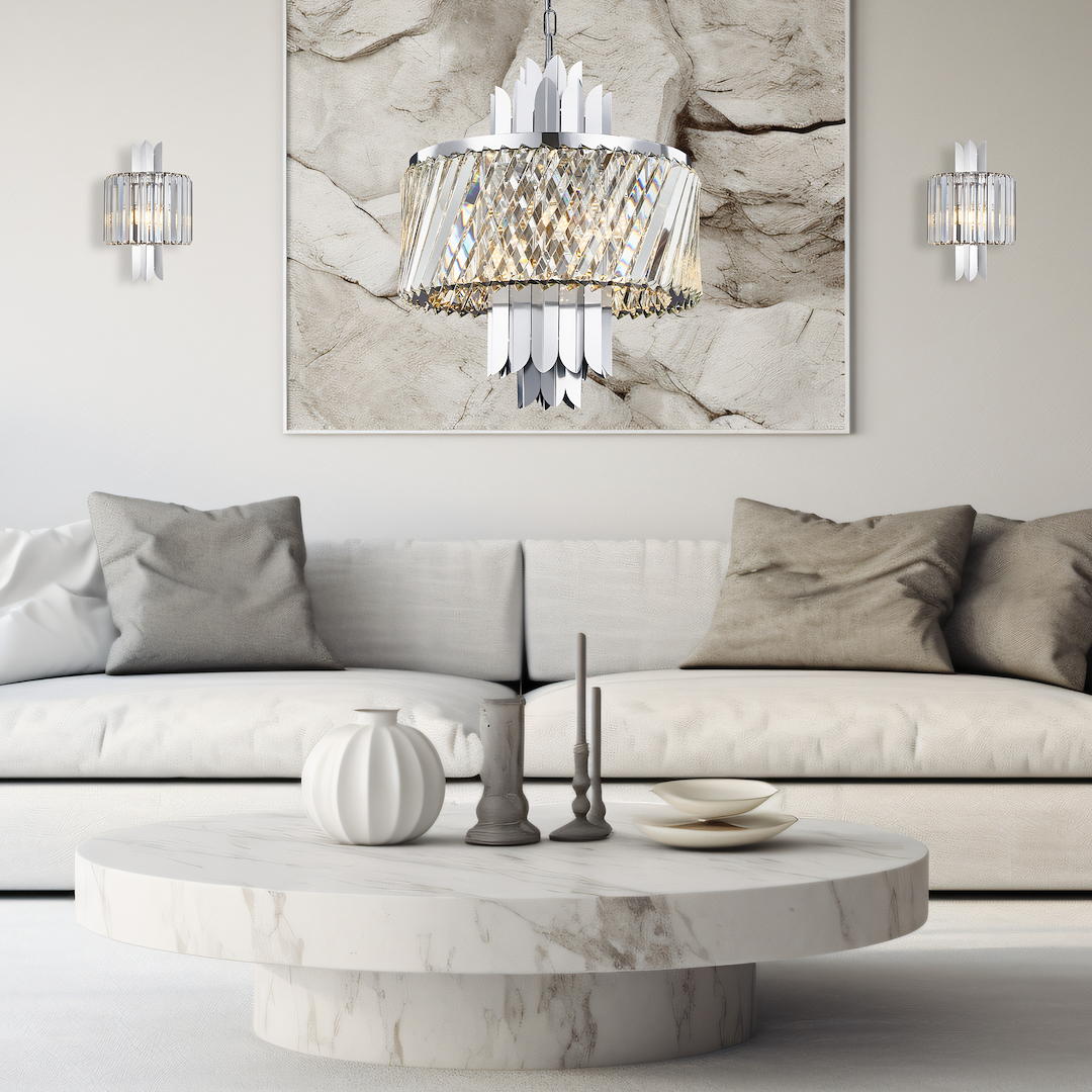 Aplica Cristal Margot Silver Premium 2xE14