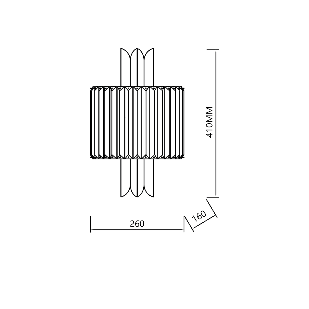 Aplica Cristal Margot Silver Premium 2xE14