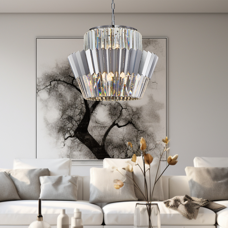 Candelabru Cristal Maxi Donna Silver Premium ⌀55CM