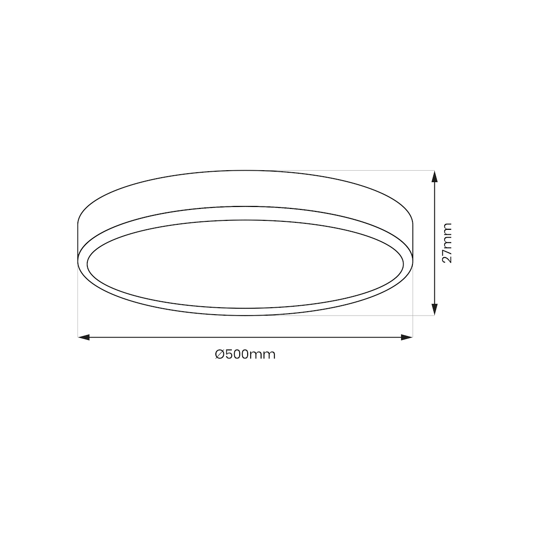 Plafonieră LED 3CCT Maq Rotunda Black Premium IP40