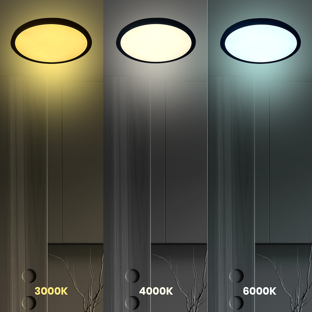 Plafonieră LED 3CCT Maq Rotunda Black Premium IP40