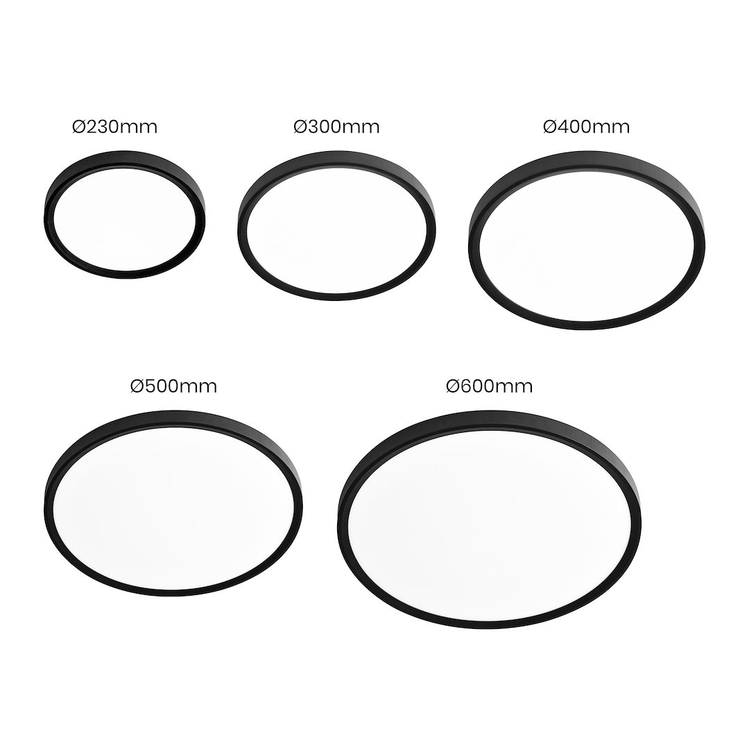 Plafonieră LED 3CCT Maq Rotunda Black Premium IP40