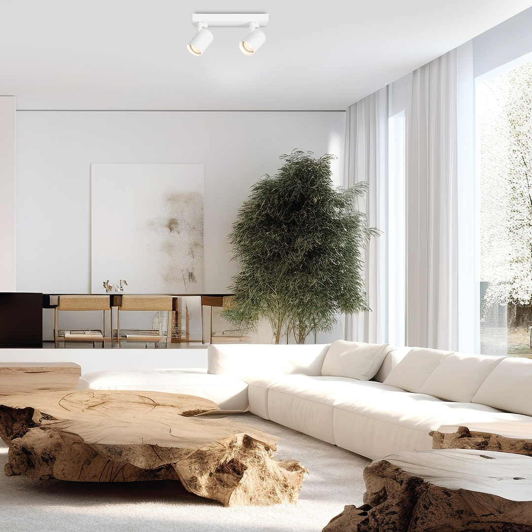 Lustra Volf White Premium cu 2 Spoturi Reglabile