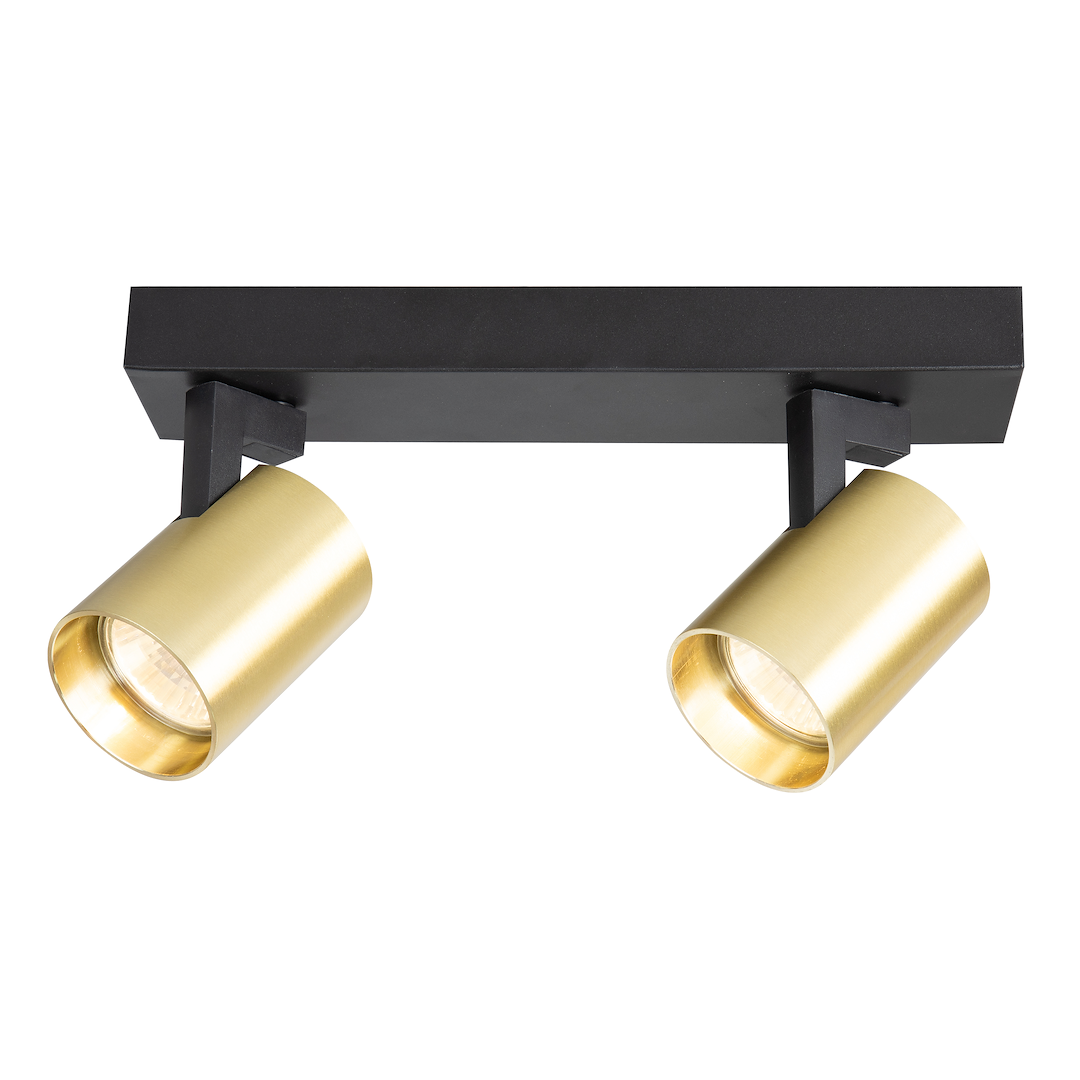 Lustra Volf Black & Gold Premium cu 2 Spoturi Reglabile
