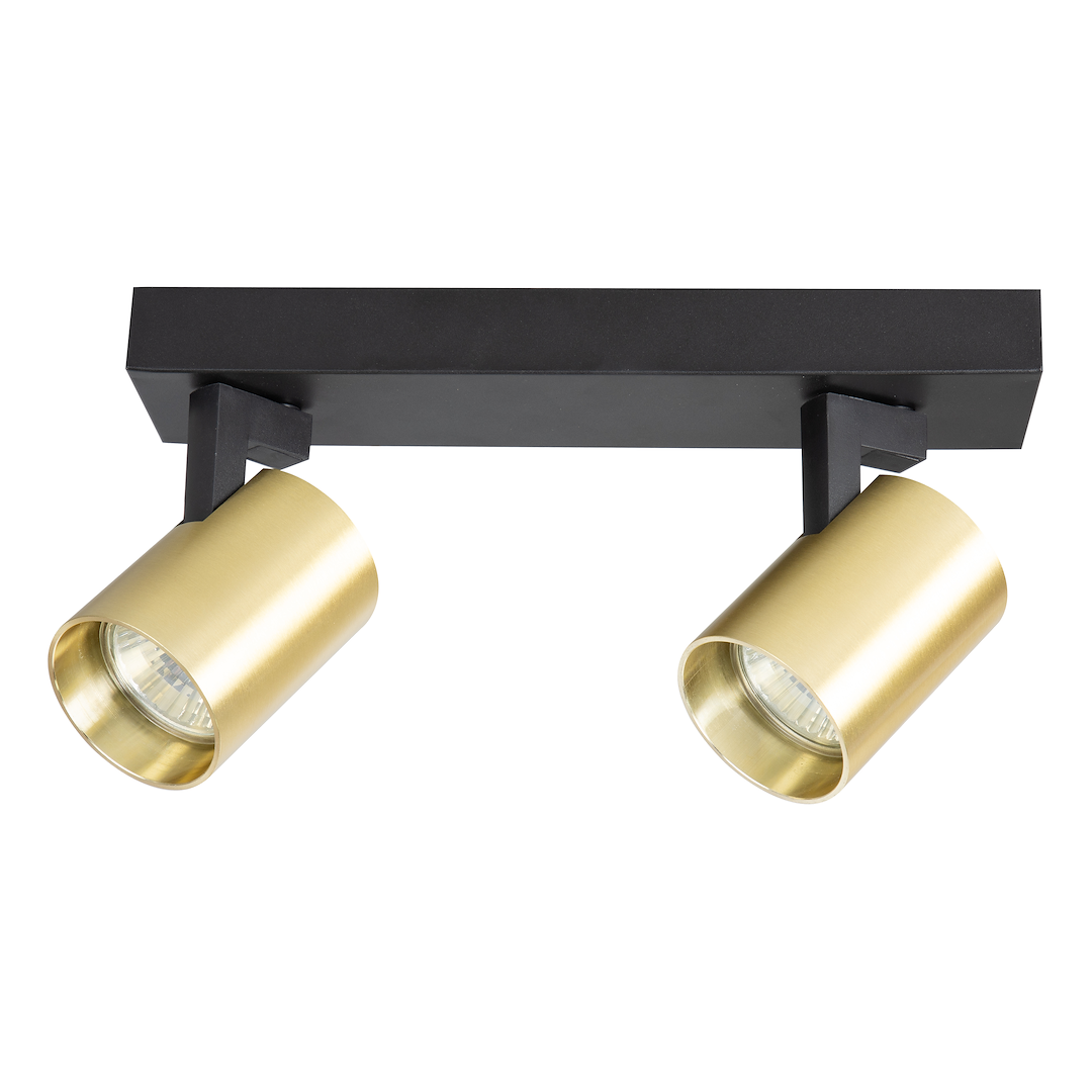 Lustra Volf Black & Gold Premium cu 2 Spoturi Reglabile