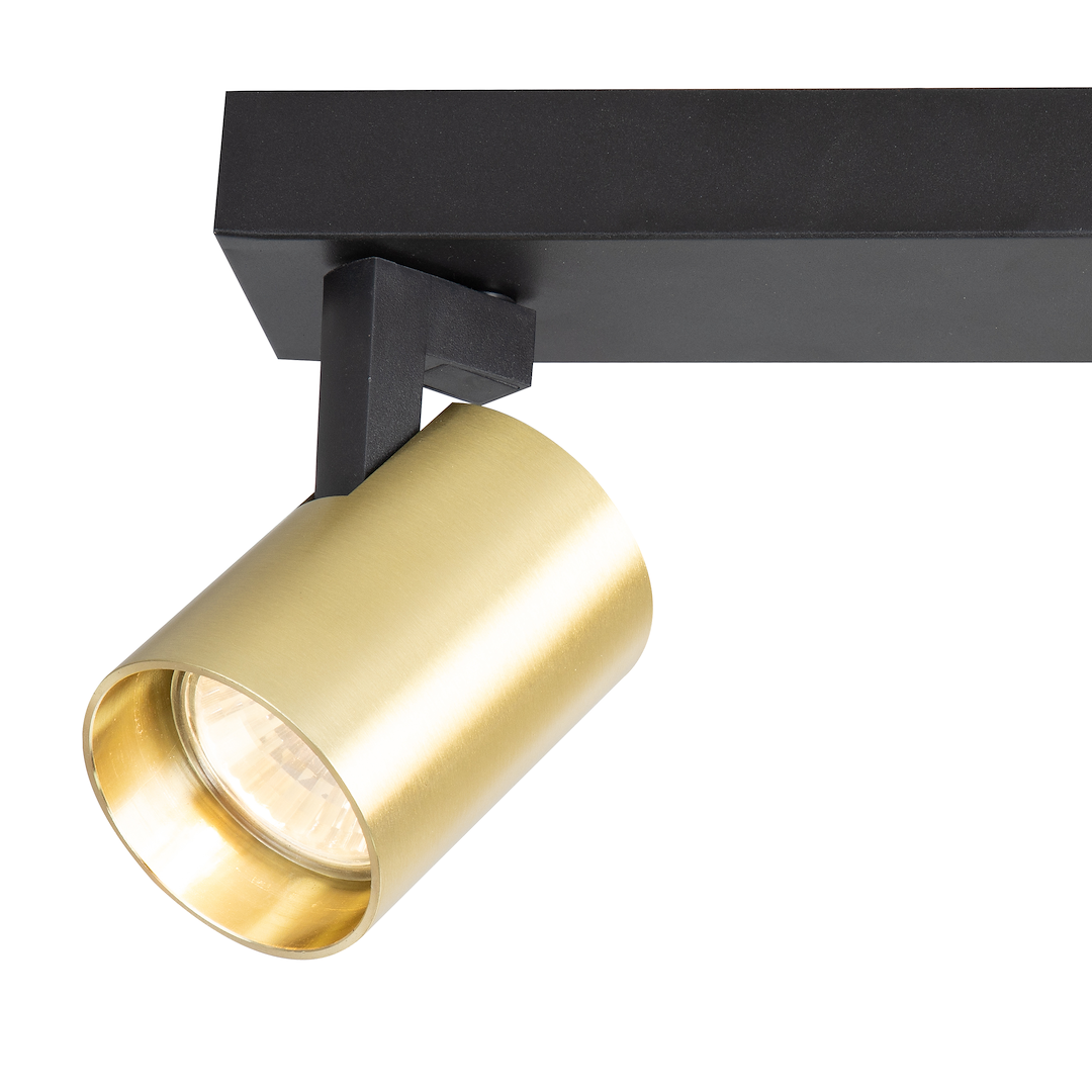 Lustra Volf Black & Gold Premium cu 2 Spoturi Reglabile