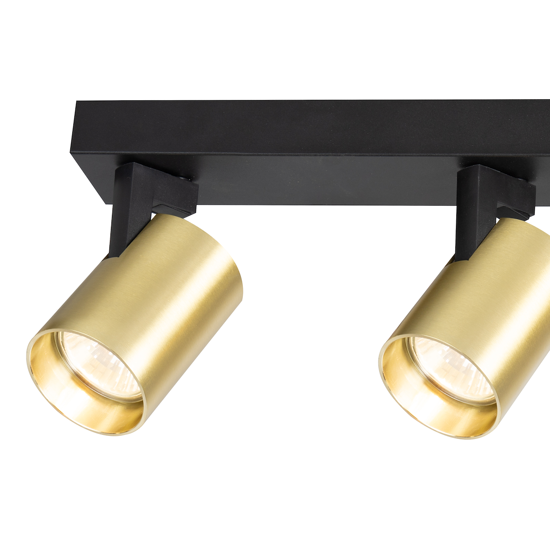 Lustra Volf Black & Gold Premium cu 3 Spoturi Reglabile