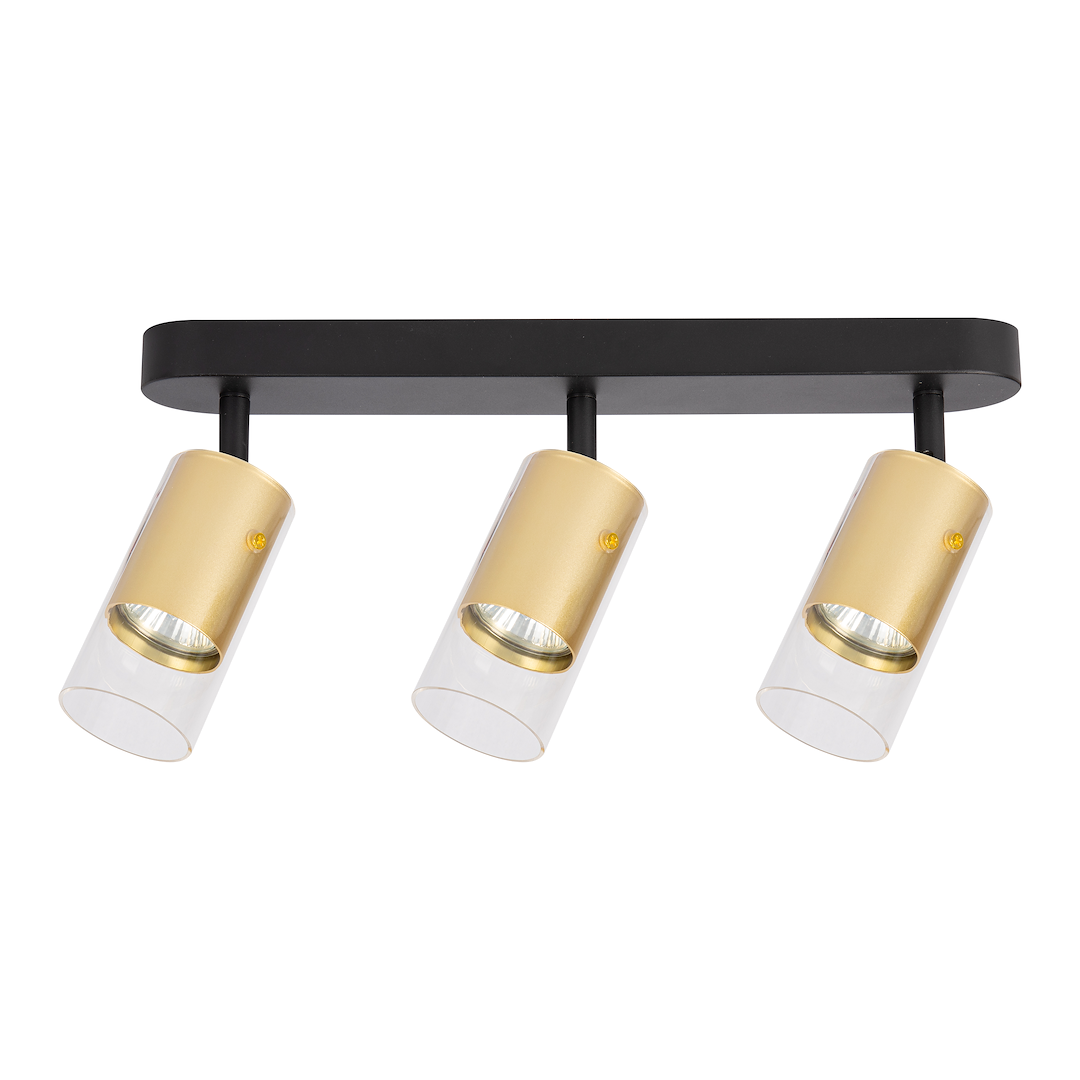 Lustra Ricky Gold Premium cu 3 Spoturi Reglabile