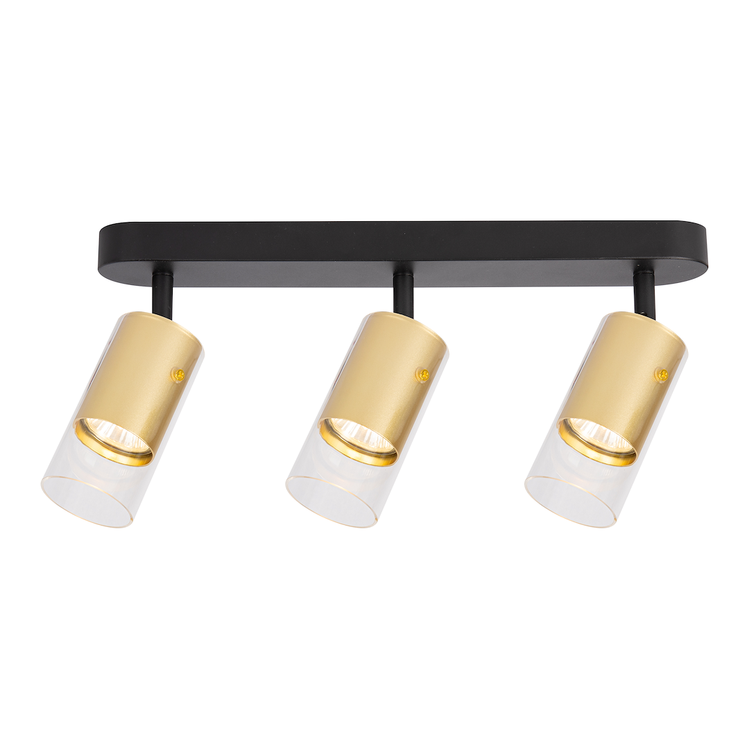 Lustra Ricky Gold Premium cu 3 Spoturi Reglabile