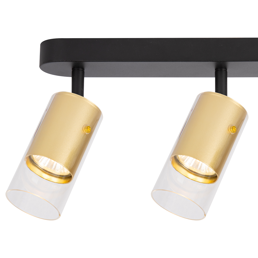 Lustra Ricky Gold Premium cu 3 Spoturi Reglabile