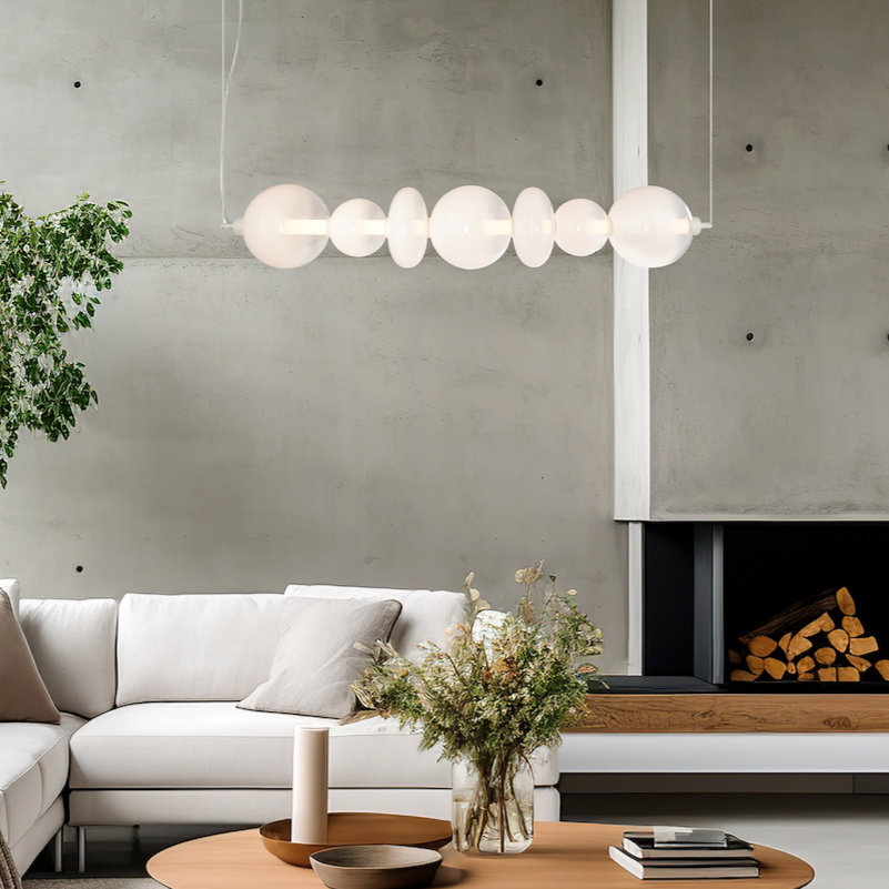 Lustra LED Suspendata Daphne White Premium Echivalent 500W