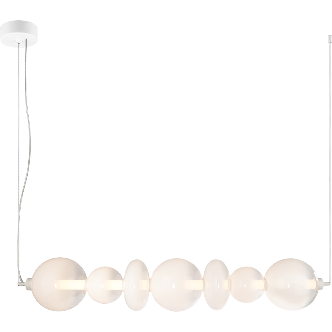 Lustra LED Suspendata Daphne White Premium Echivalent 500W