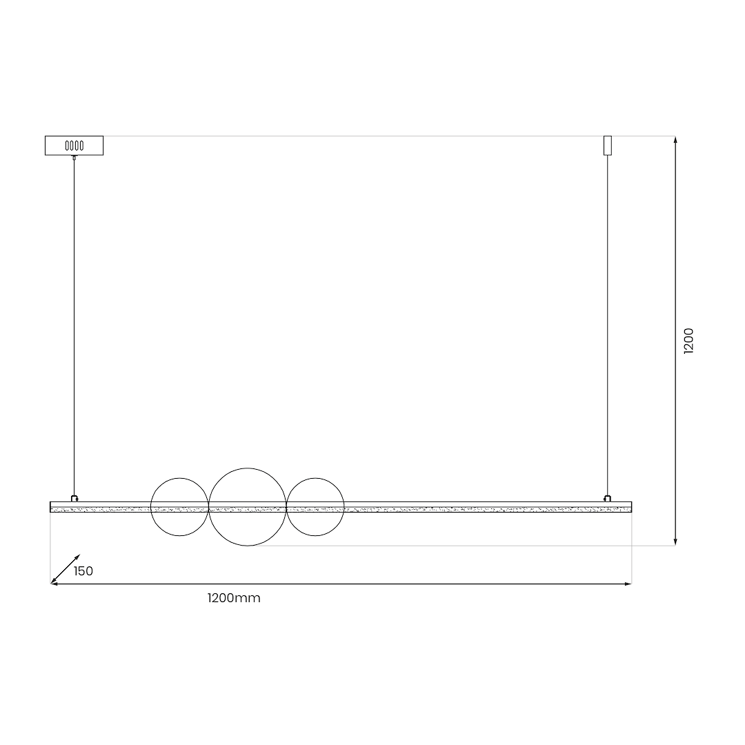 Lustra LED Suspendata Kugel Black Premium Echivalent 150W