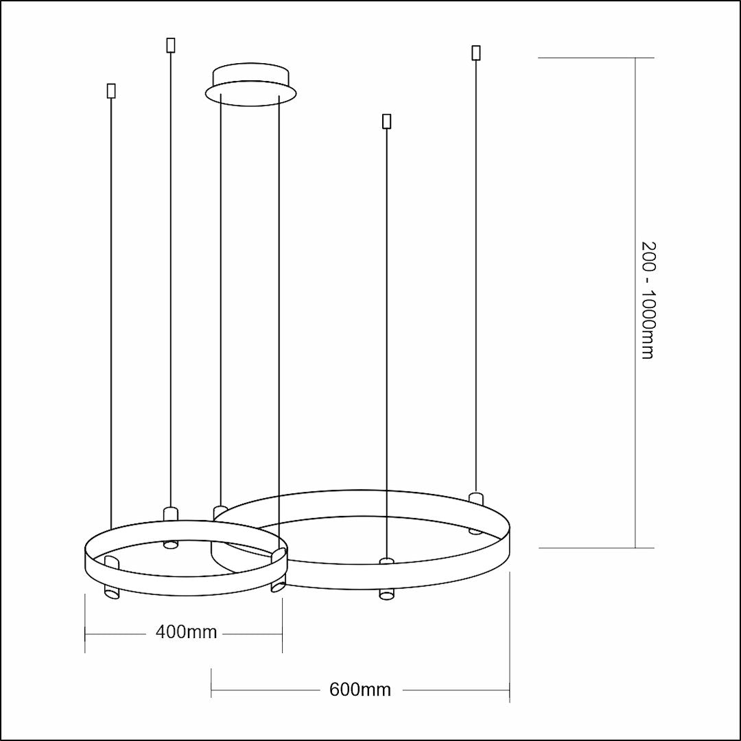 Lustra LED Suspendata Maxi Elegance Gold Premium Echivalent 450W