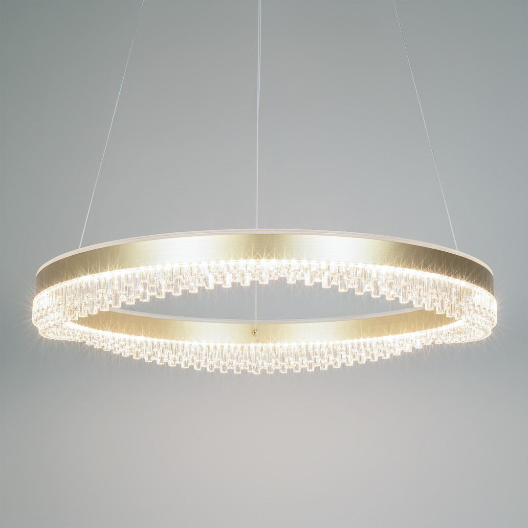 Lustra LED Suspendata Mini Preciosa Gold Premium Echivalent 350W