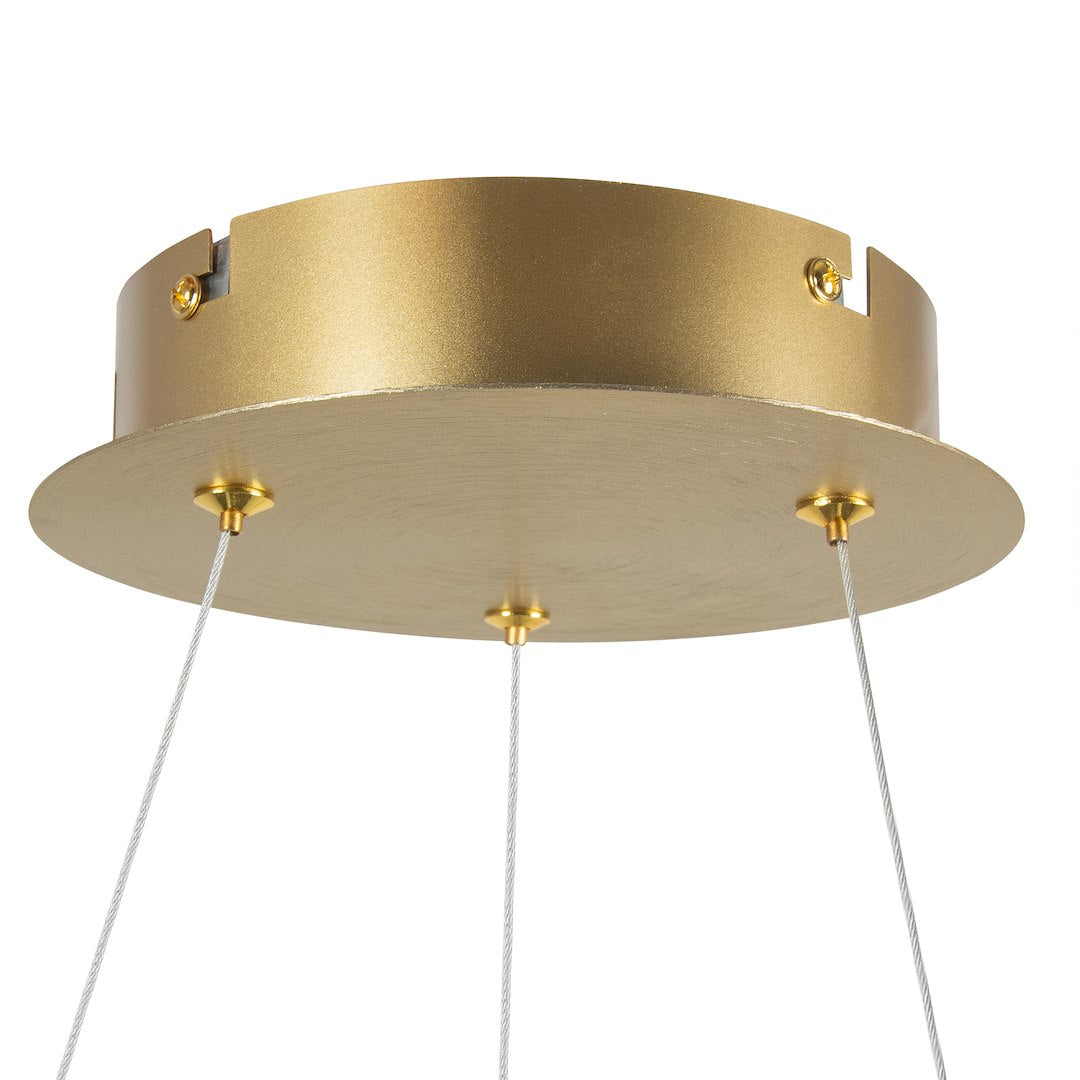 Lustra LED Suspendata Mini Preciosa Gold Premium Echivalent 350W