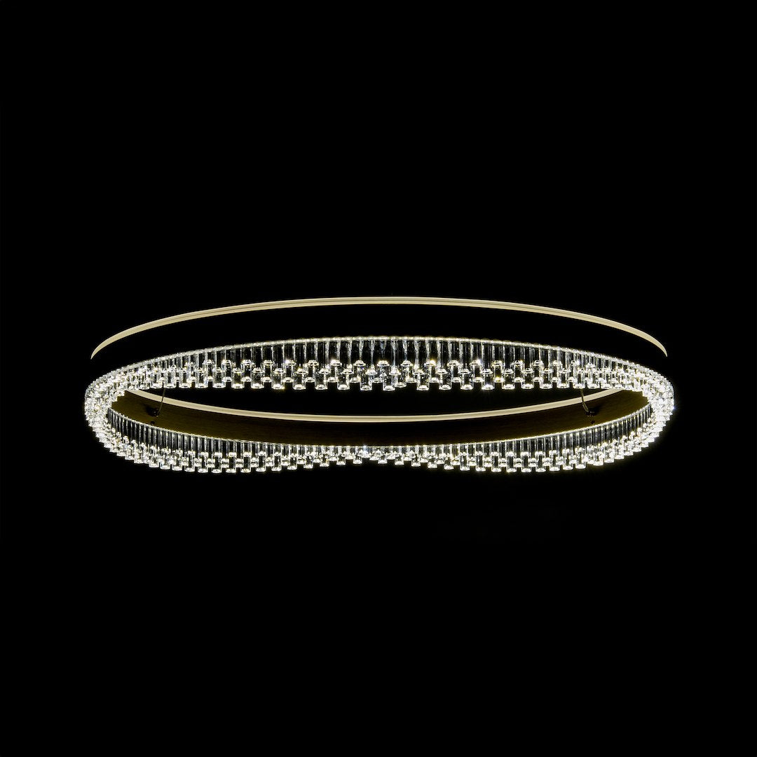 Lustra LED Suspendata Mini Preciosa Gold Premium Echivalent 350W