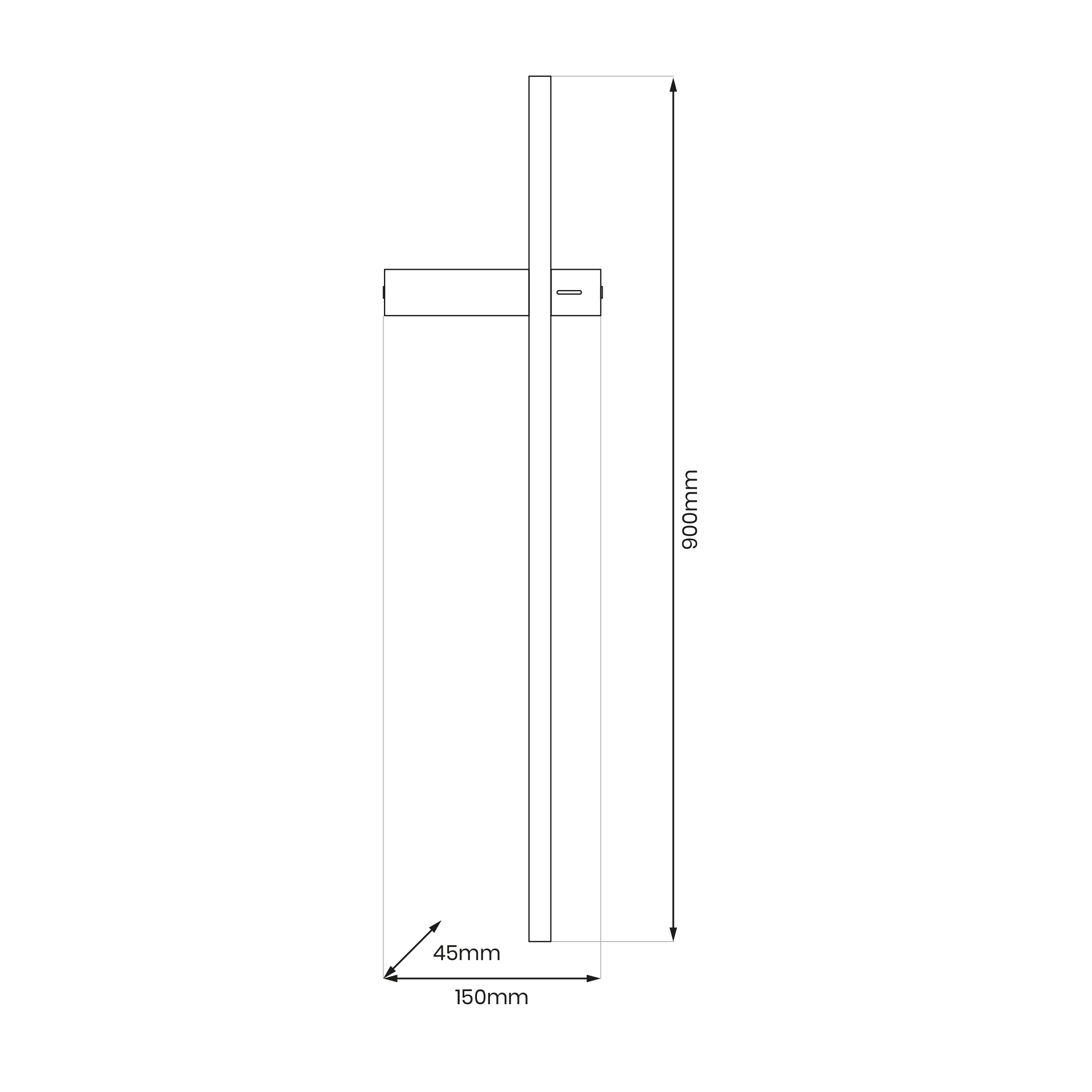 Aplica LED Perete Vision Black Premium