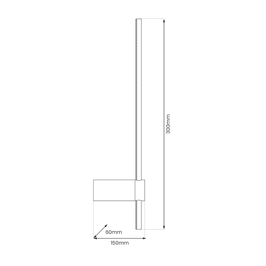 Aplica LED Perete Swing Black Premium