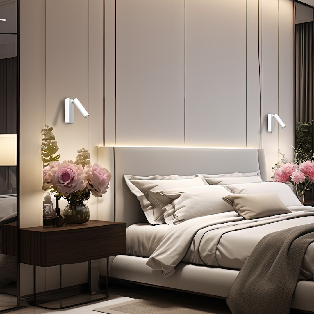 Aplica Santi White Premium cu Spot Reglabil