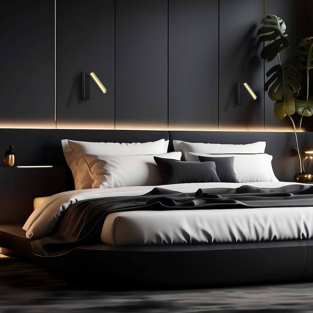 Aplica Santi Black & Gold Premium cu Spot Reglabil