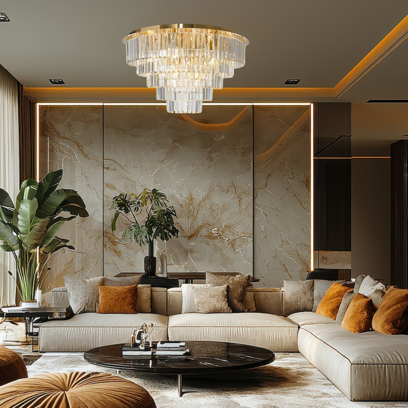 Candelabru Cristal Milano Gold Premium